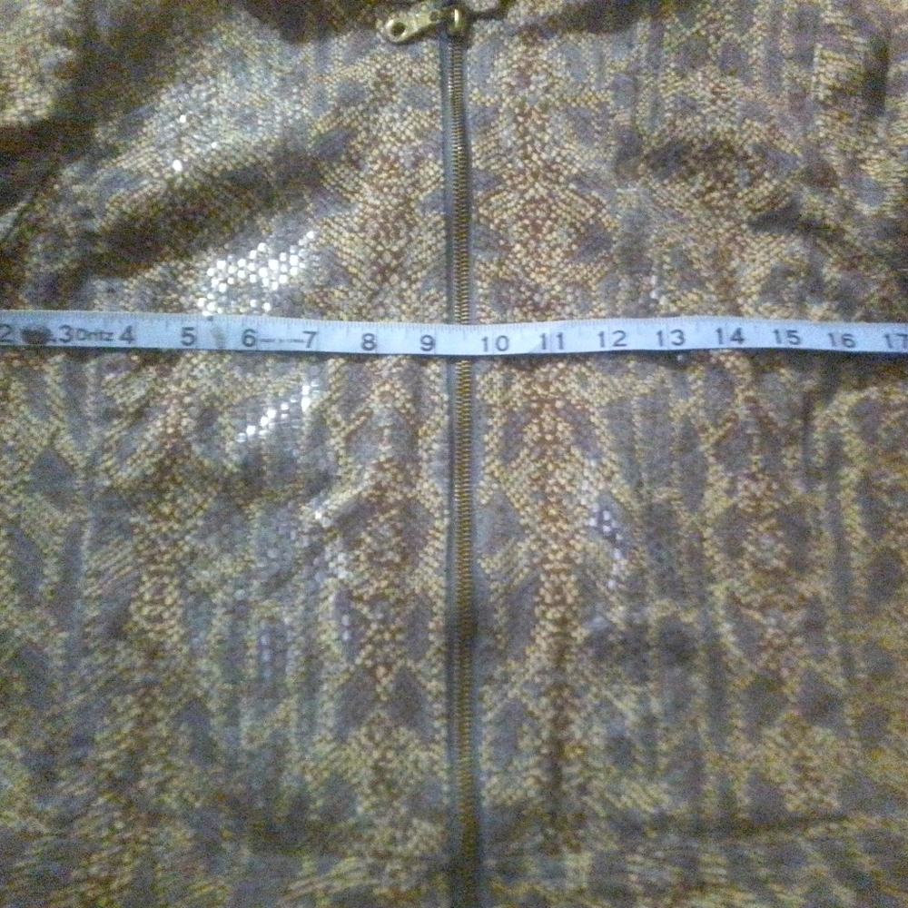 A.B.S Leather Python Bikers Jacket. Size 4 - image 4